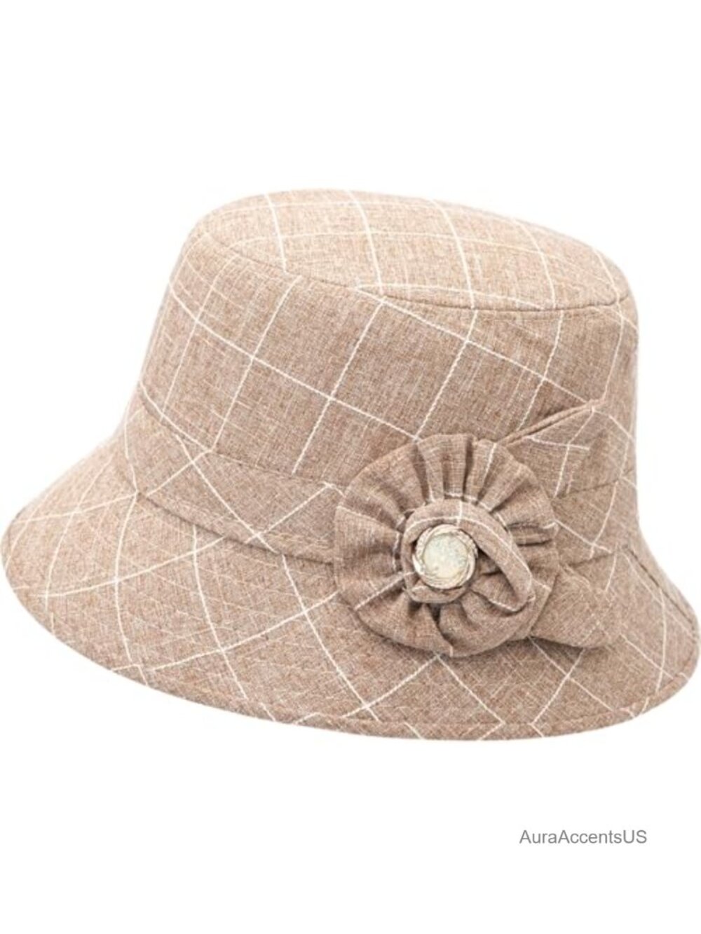 Women's Floral Bucket Hat Cotton Polyester Blend Vintage Cloche